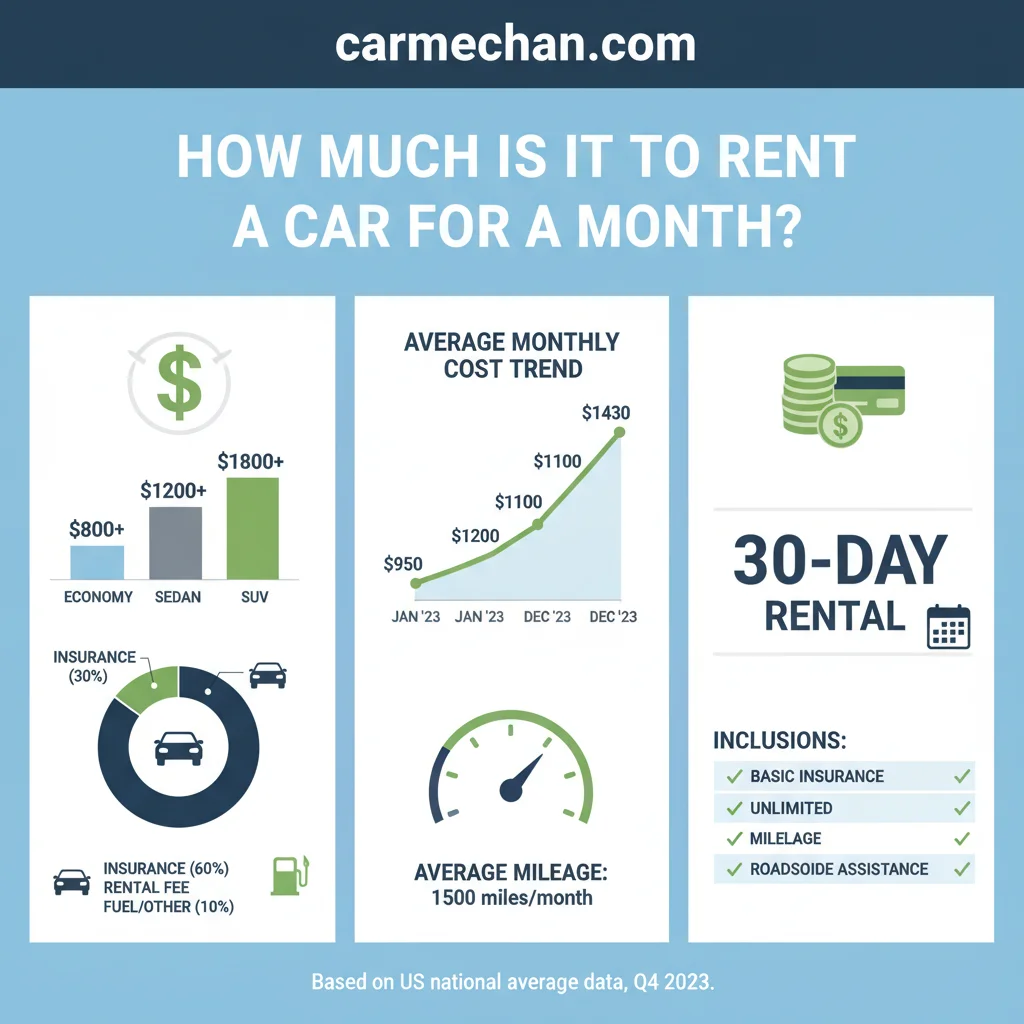 How Much Is It To Rent A Car For A Month In 2026 Price Analysis