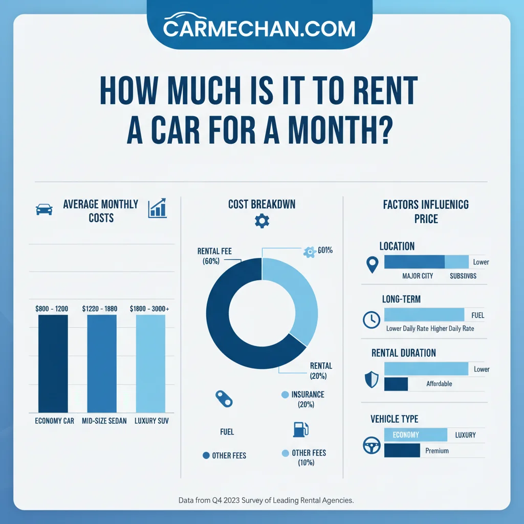 how much is it to rent a car for a month data visualization chart
