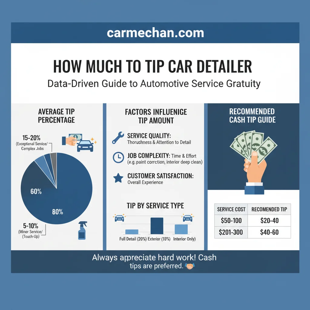 how much to tip car detailer data visualization chart