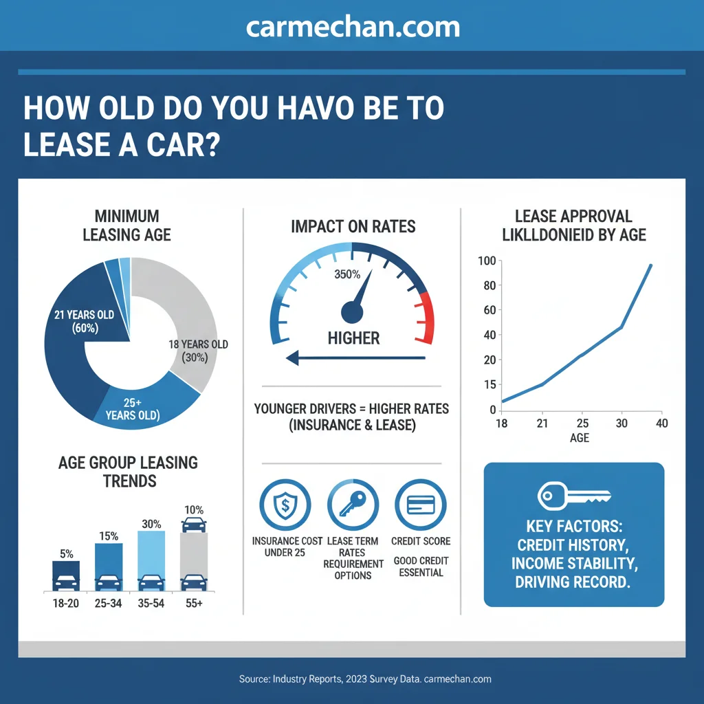 how old do you have to be to lease a car data visualization chart