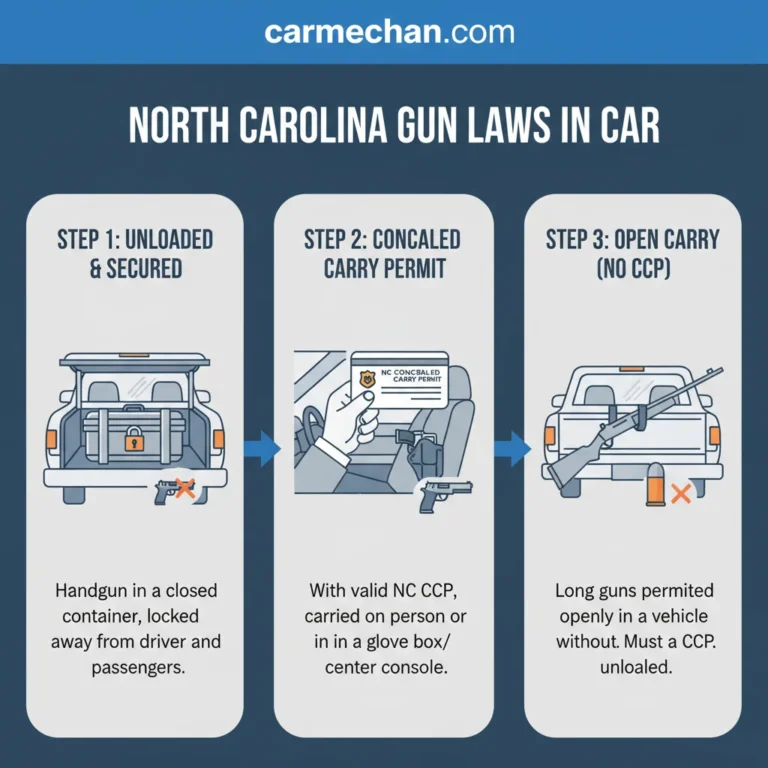 North Carolina Gun Laws In Car For 2026 Compliance Guidance