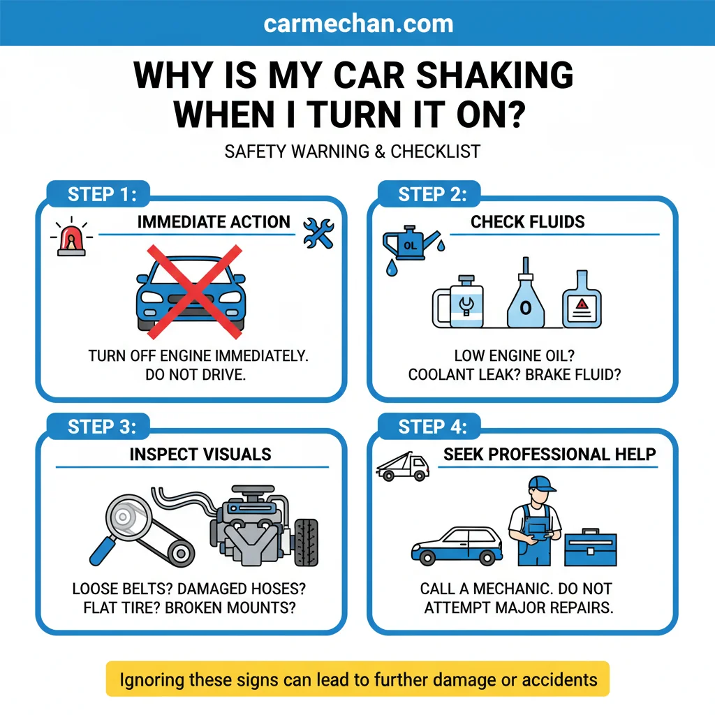 why is my car shaking when i turn it on safety warning infographic