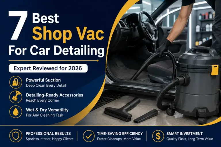 Best shop vac for car detailing with professional wet and dry vacuum cleaning a vehicle interior