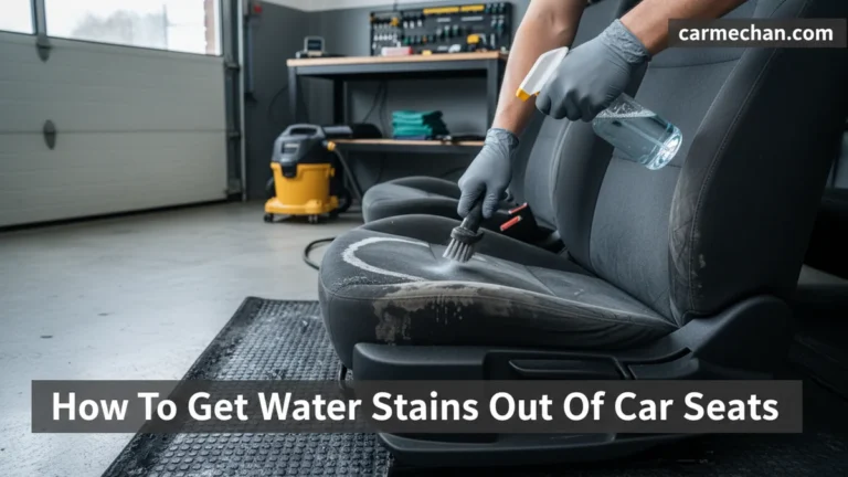 How To Get Water Stains Out Of Car Seats Expert Guide 2026