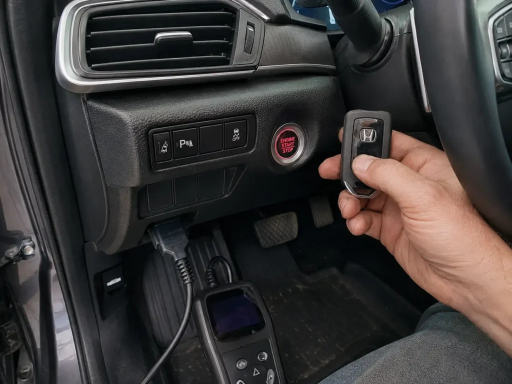 2018 Honda Accord key system error diagnosis with OBD scanner