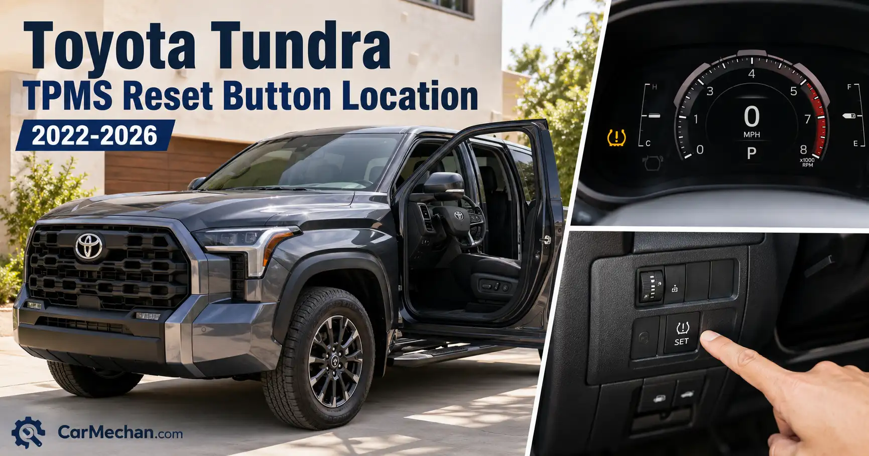 Toyota Tundra TPMS Reset Button Location