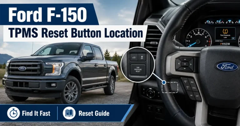ford f-150 tpms reset button location