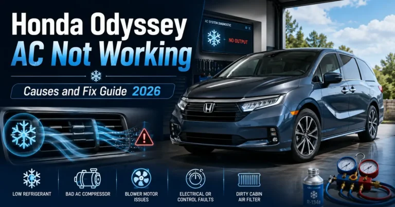 Honda Odyssey AC not working with warm vent air