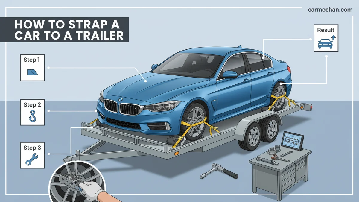 How To Strap A Car To A Trailer How To Strap A Car To A Trailer visual guide showing the main topic and key context