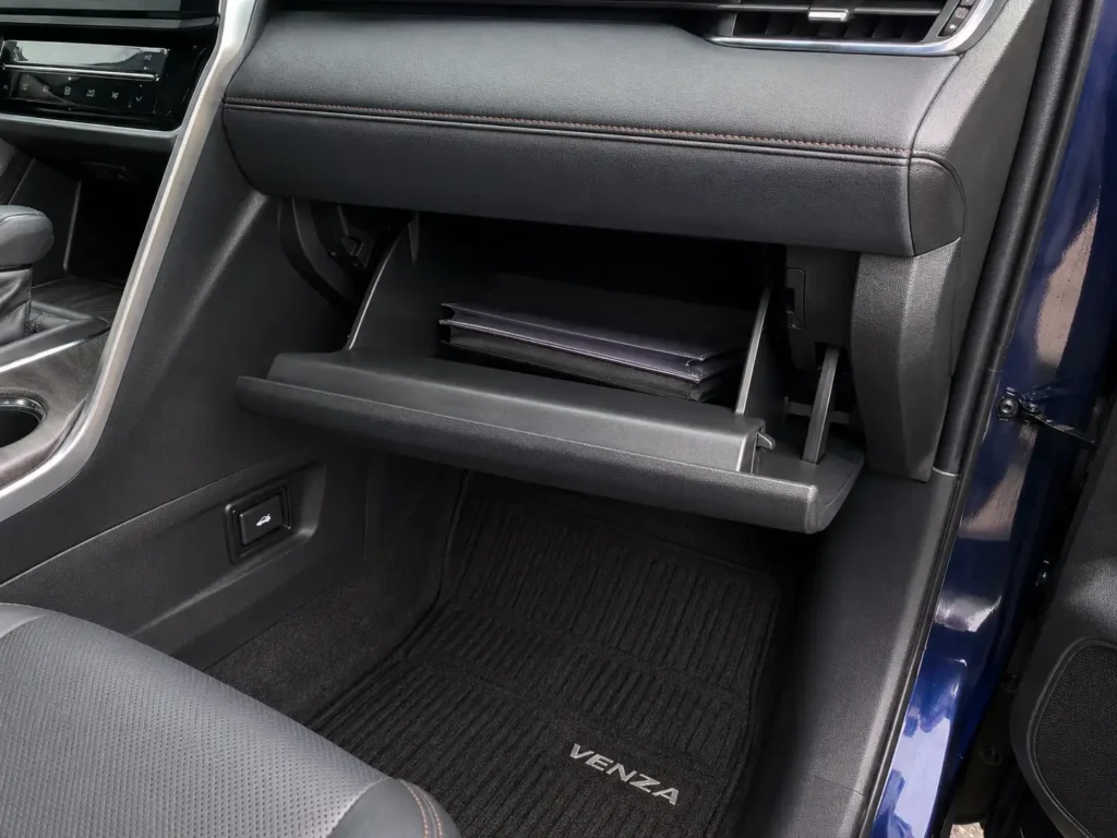 Toyota Venza glovebox power door switch checked before liftgate reset