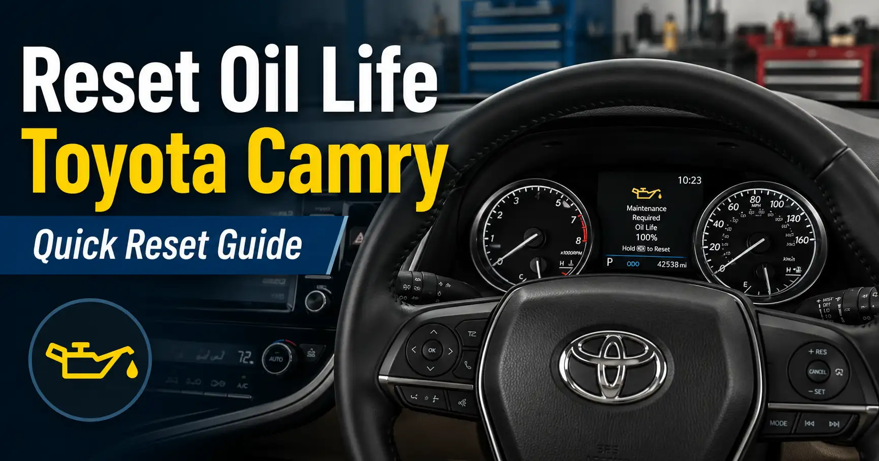 Toyota Camry MAINT REQD maintenance light on dashboard