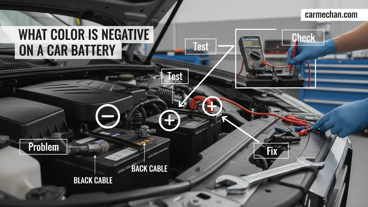What Color Is Negative On A Car Battery What Color Is Negative On A Car Battery visual guide showing the main topic and key context