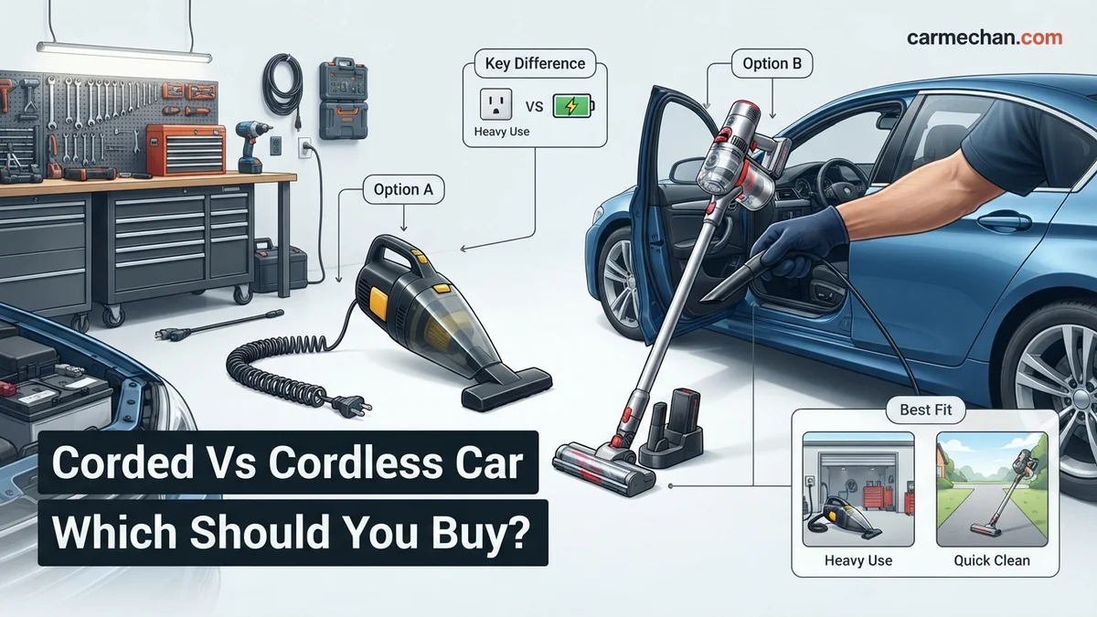 Corded Vs Cordless Car Vacuum: Which Should You Buy? Corded Vs Cordless Car Vacuum: Which Should You Buy? expert guide showing the main topic and key context