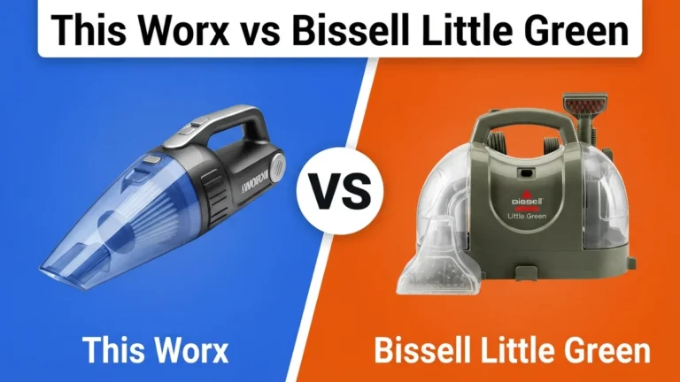 This Worx vs Bissell Little Green side-by-side comparison