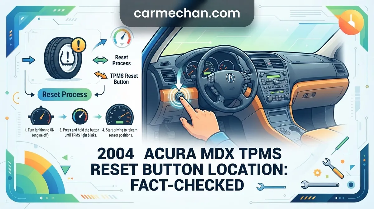 2004 acura mdx tpms reset button location