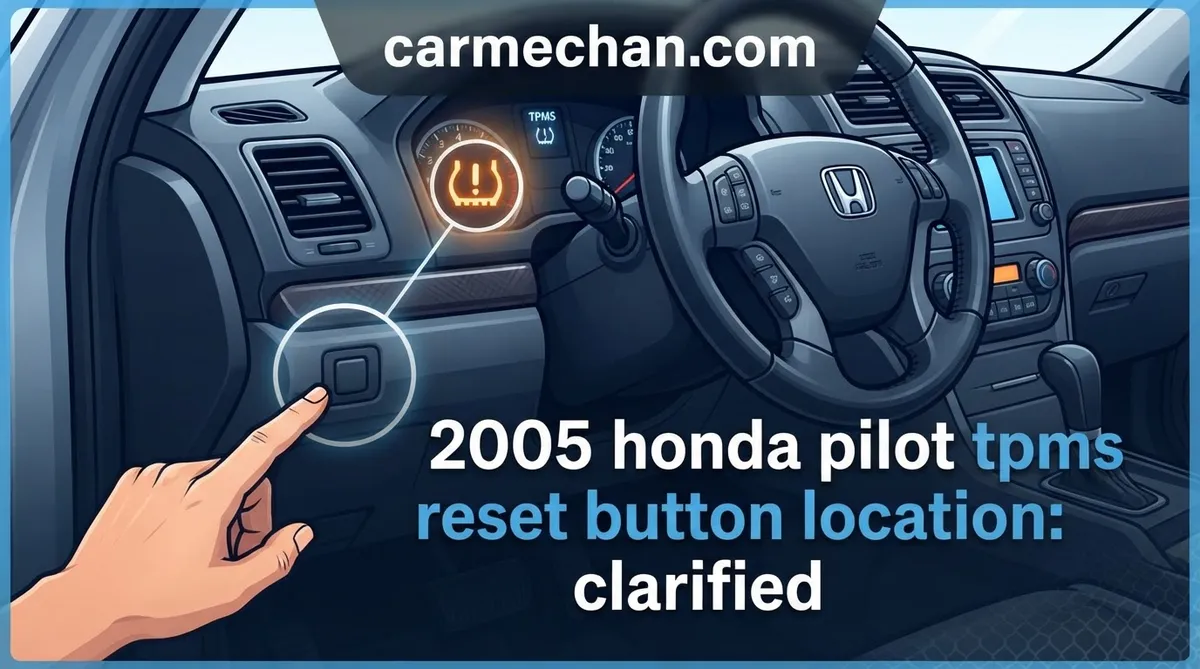 2005 honda pilot tpms reset button location