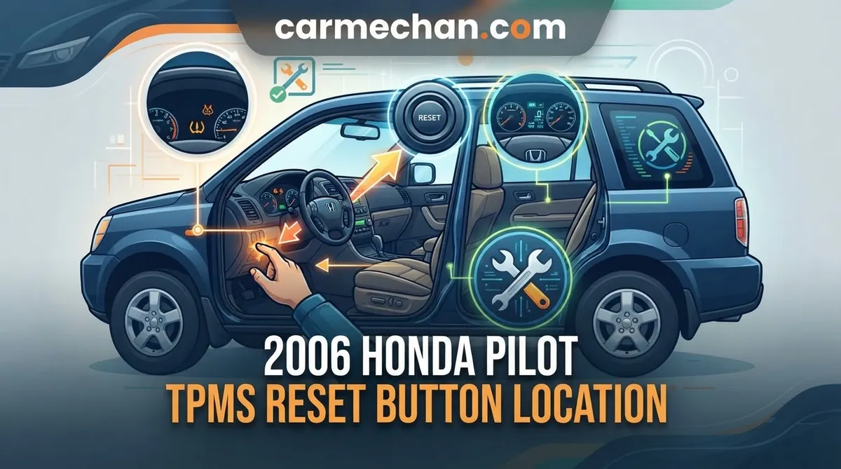2006 honda pilot tpms reset button location
