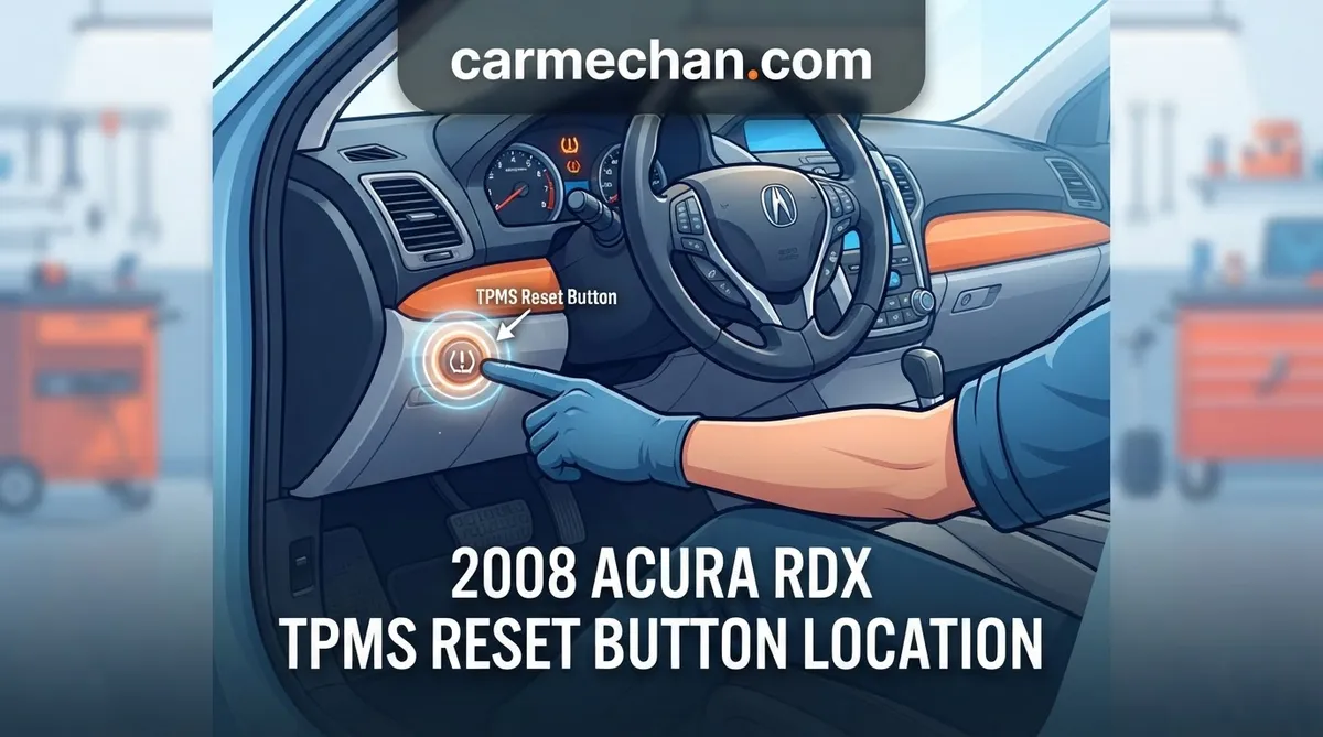 2008 acura rdx tpms reset button location