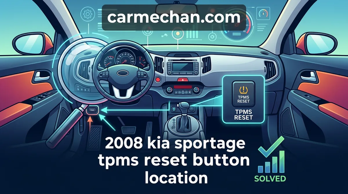 2008 kia sportage tpms reset button location