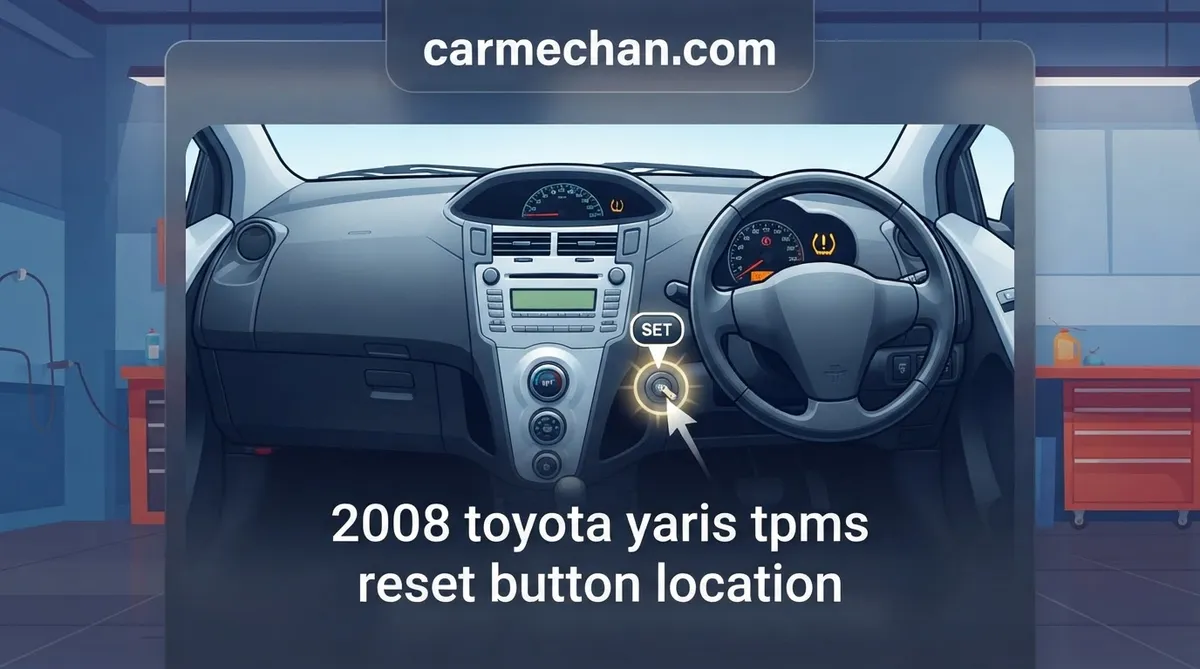 2008 toyota yaris tpms reset button location