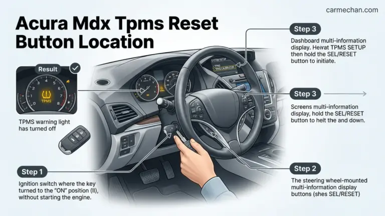 2010 Acura MDX TPMS Reset Button Location Expert 2026