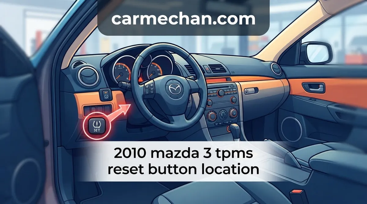 2010 mazda 3 tpms reset button location
