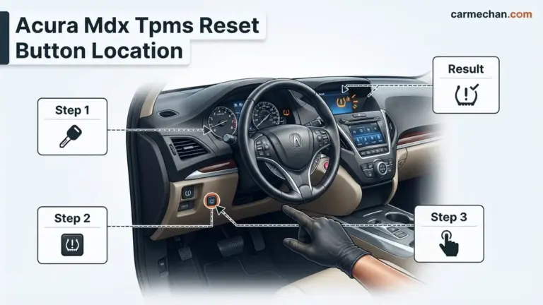 2011 Acura MDX TPMS Reset Button Location Expert 2026 Fix