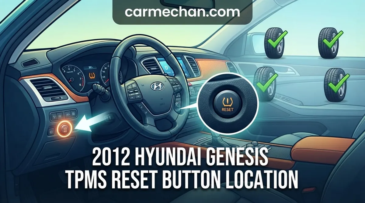 2012 hyundai genesis tpms reset button location