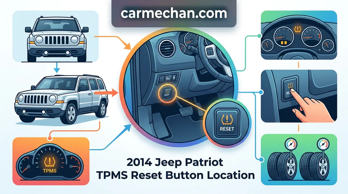 2014 jeep patriot tpms reset button location
