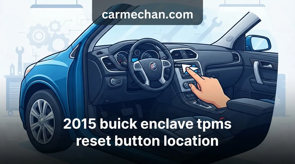 2015 buick enclave tpms reset button location