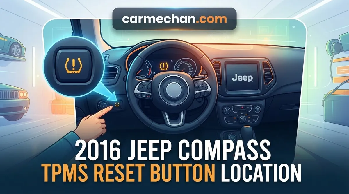 2016 jeep compass tpms reset button location