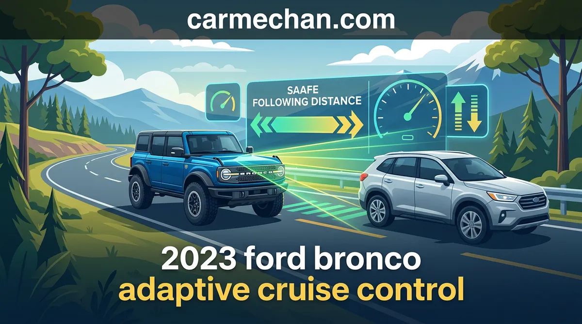 2023 ford bronco adaptive cruise control