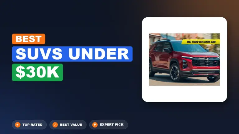 3 Best Suvs Under $30K: Top Rated 2026