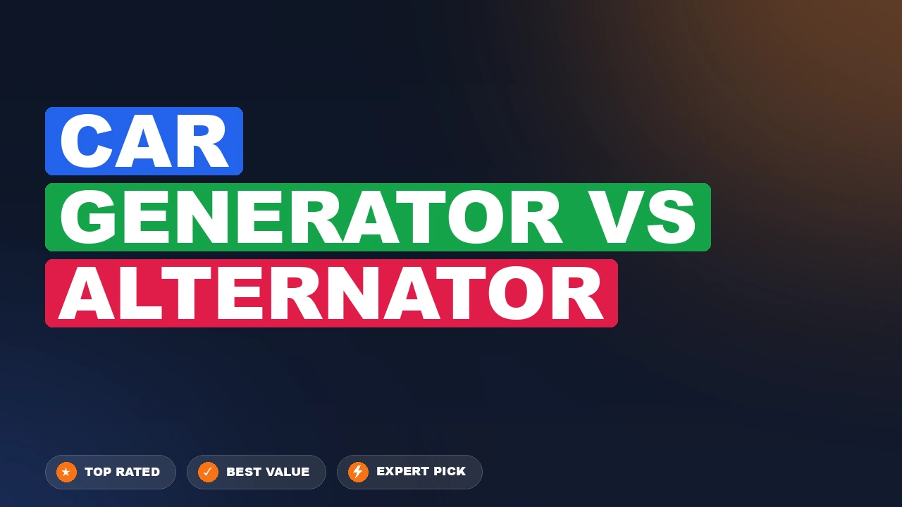 Car Generator vs Alternator side-by-side comparison