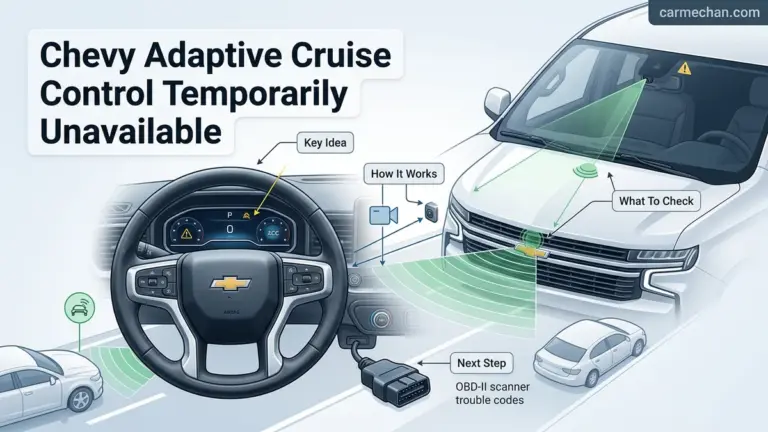 Chevy Adaptive Cruise Control Temporarily Unavailable 2026