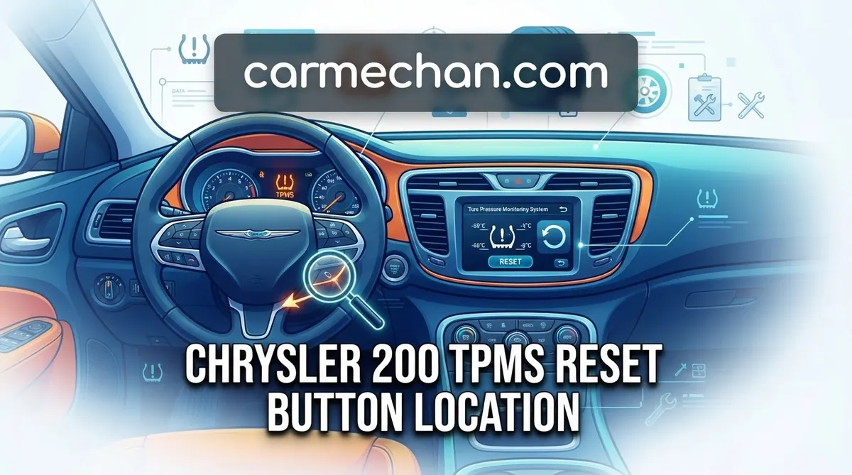 chrysler 200 tpms reset button location