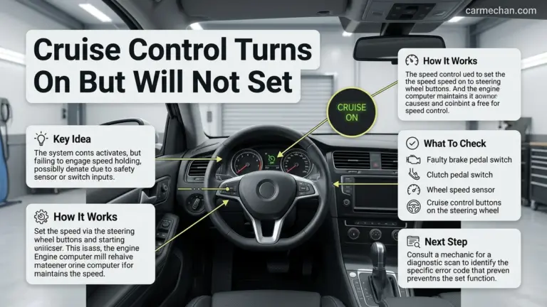 Cruise Control Turns On But Will Not Set Expert Guide 2026