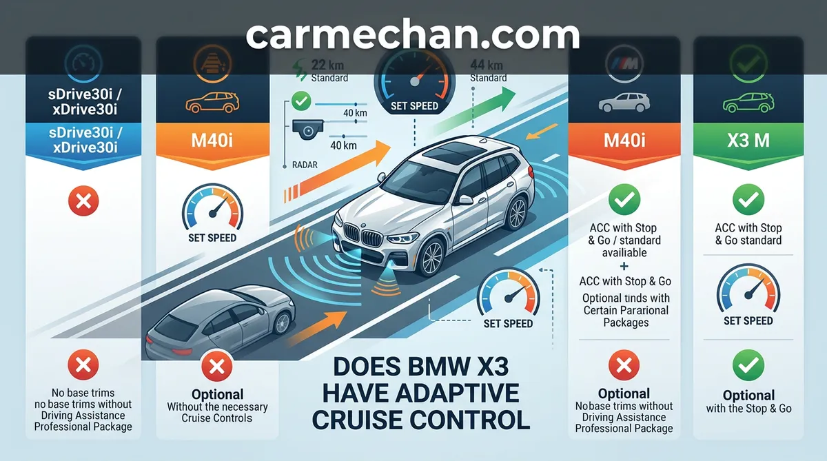 does bmw x3 have adaptive cruise control