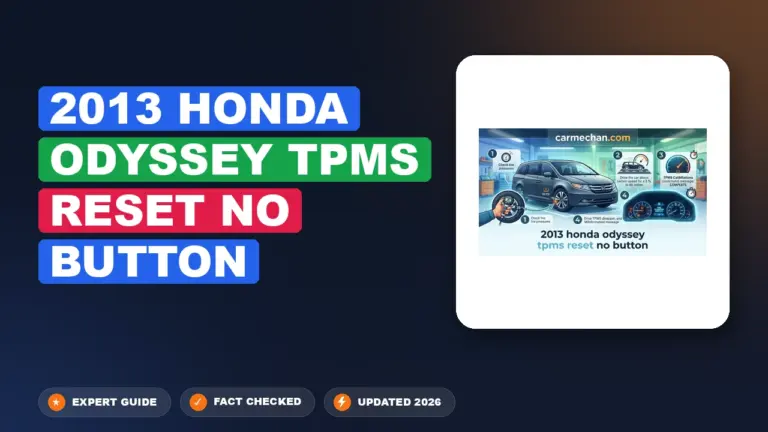 2013 honda odyssey tpms reset no button: Walked Through Step by Step