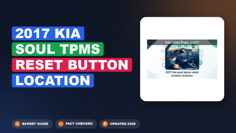 2017 Kia Soul TPMS Reset Button Location: Solved