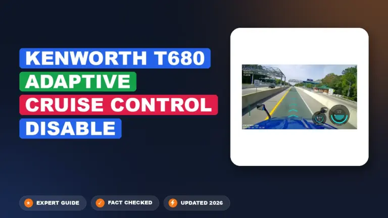 Kenworth T680 Adaptive Cruise Control Disable: Mastered