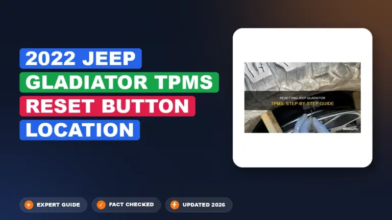 2022 Jeep Gladiator TPMS Reset Button Location: Solved