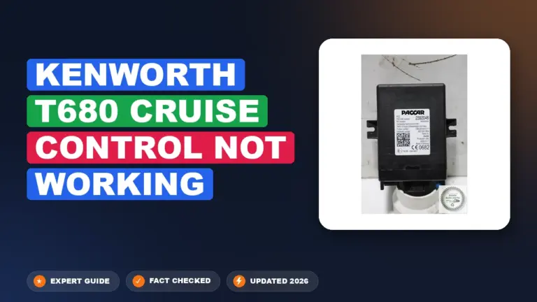 Kenworth T680 Cruise Control Not Working: Diagnosed & Fixed