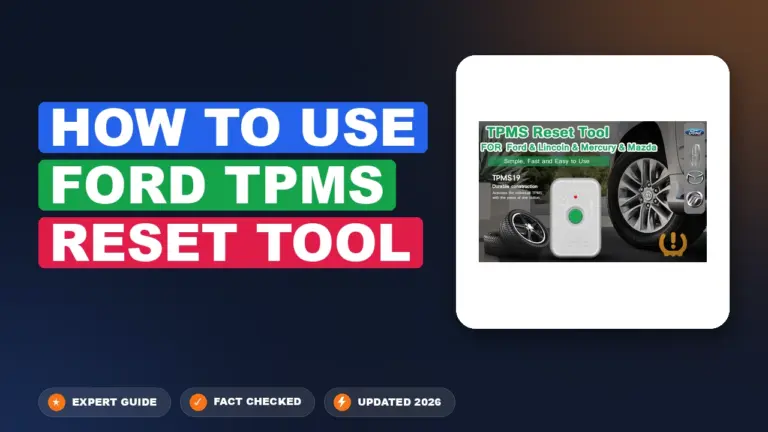 How to use Ford TPMS reset tool: Streamlined and Solved