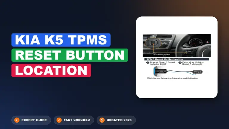 Kia K5 TPMS Reset Button Location: Clarified for 2026 Models