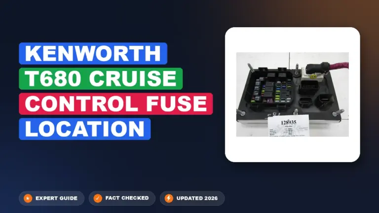 Kenworth T680 Cruise Control Fuse Location: Mapped Out