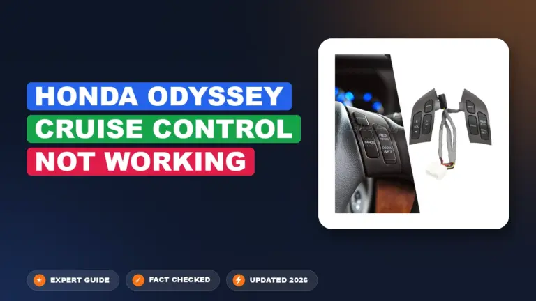Honda Odyssey Cruise Control Not Working: Diagnosed & Fixed