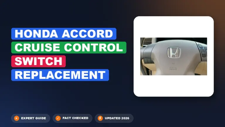 Honda Accord Cruise Control Switch Replacement: Done Right