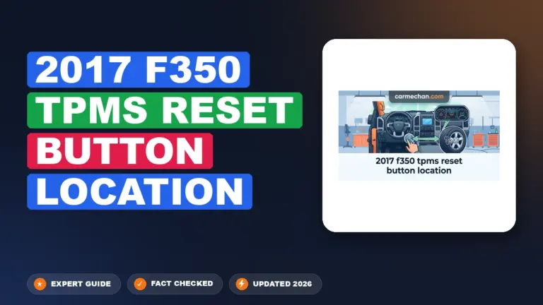 2017 f350 tpms reset button location: Explained Simply