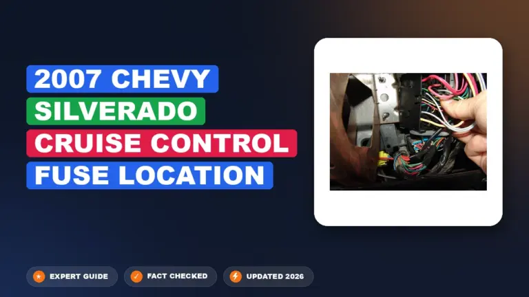 2007 chevy silverado cruise control fuse location Solved